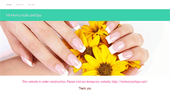 Desktop Screenshot of mchenrynailsandspa.com