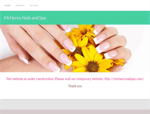 Tablet Screenshot of mchenrynailsandspa.com